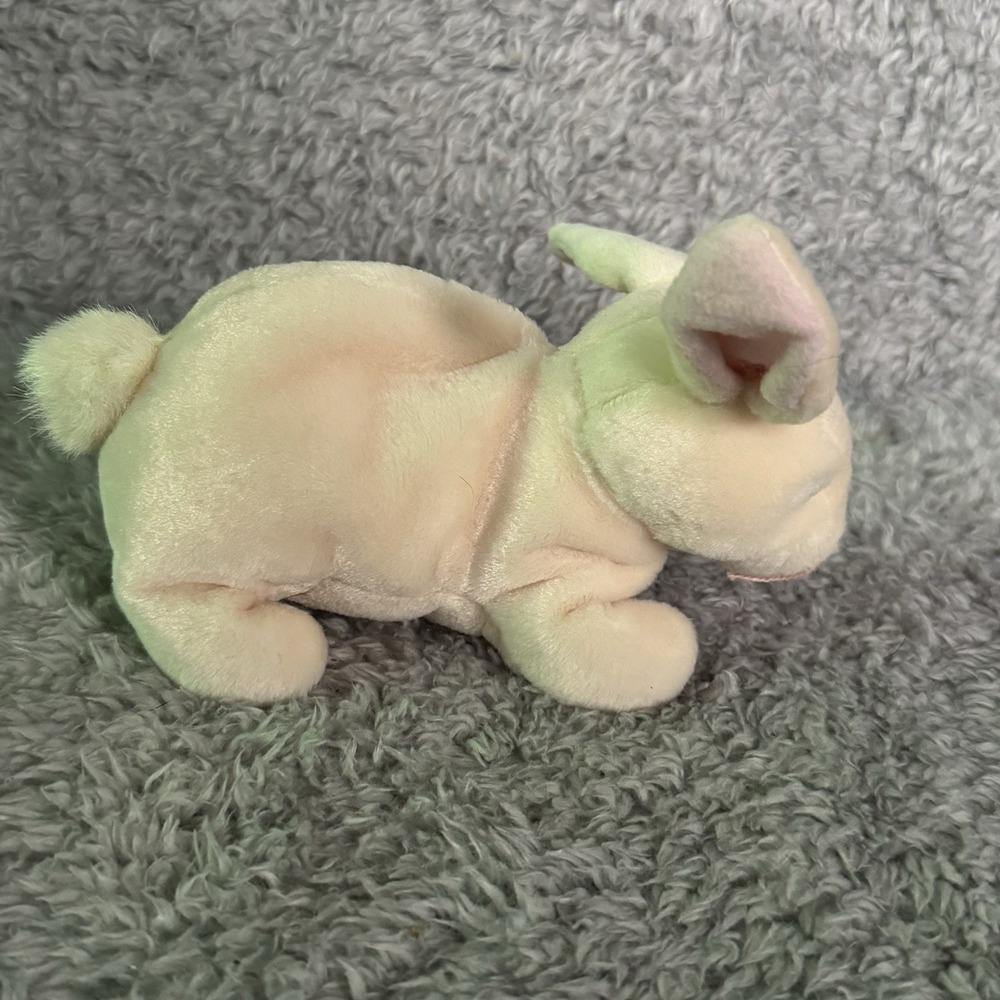Ty Beanie Babies Nibbler Rabbit Bunny Plush White Vintage Stuffed Animal Toy - Picture 5 of 7